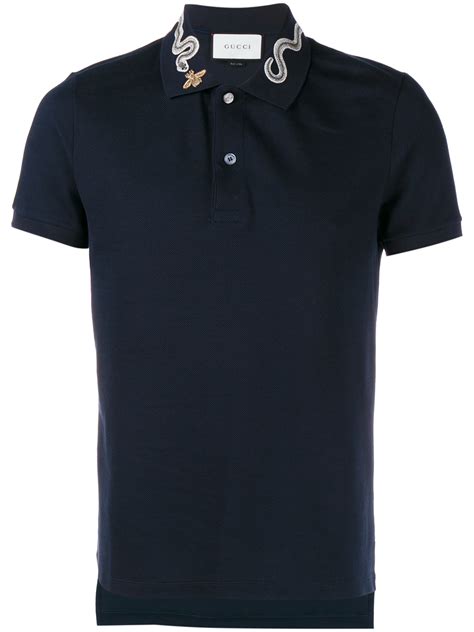 men's gucci bee polo shirt|Gucci snake and bee polo.